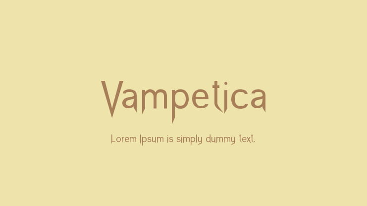 Vampetica Font