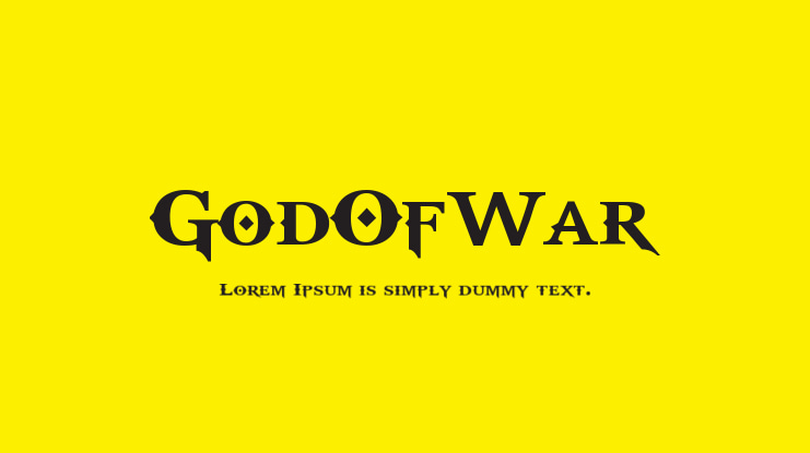 GodOfWar Font