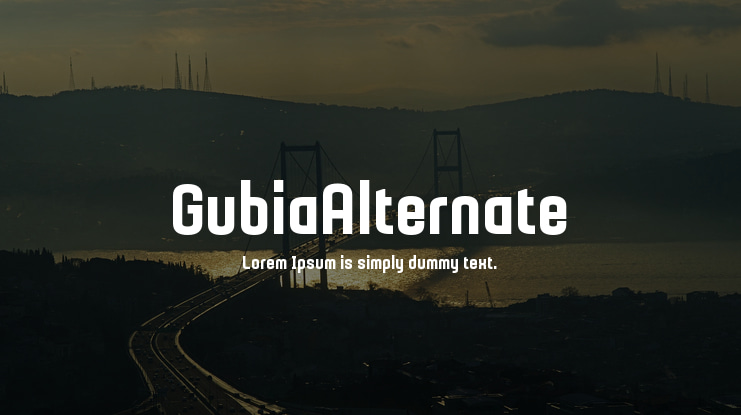GubiaAlternate Font Family