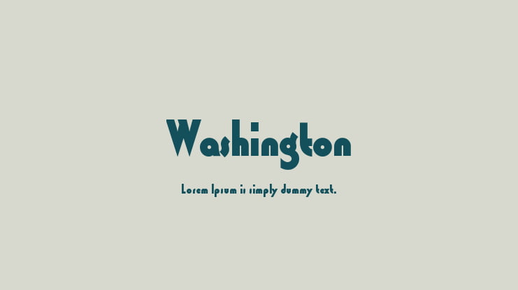 Washington Font Family