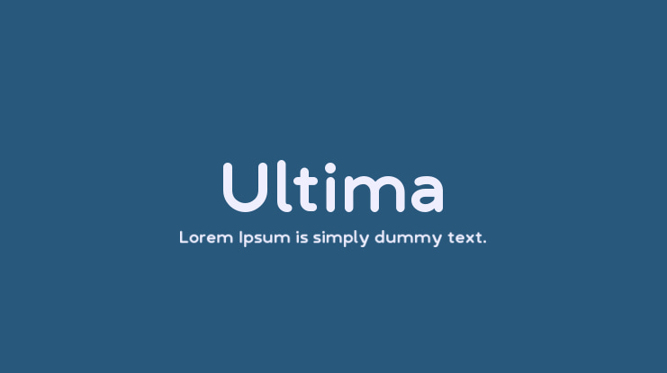 Ultima Font Family