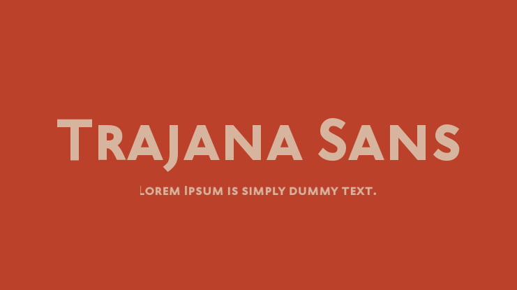 Trajana Sans Font Family