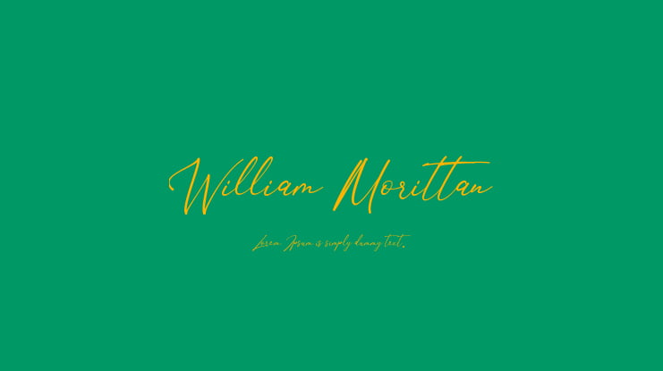 William Morittan Font
