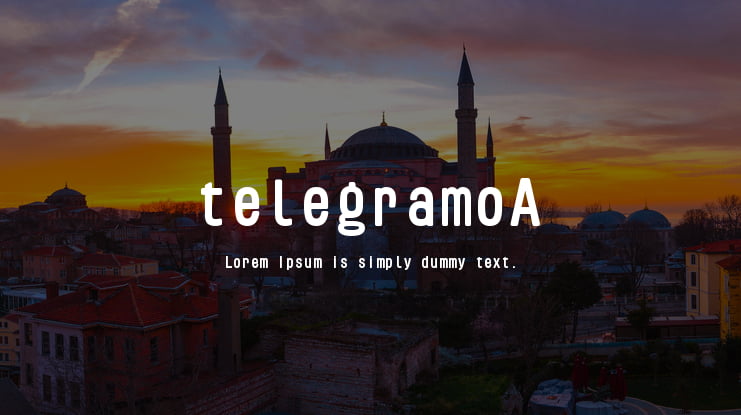 telegramoA Font Family