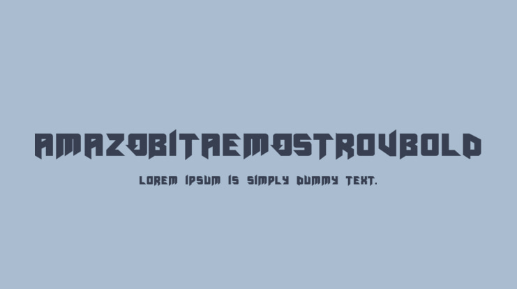 AmazObitaemOstrovBold Font Family