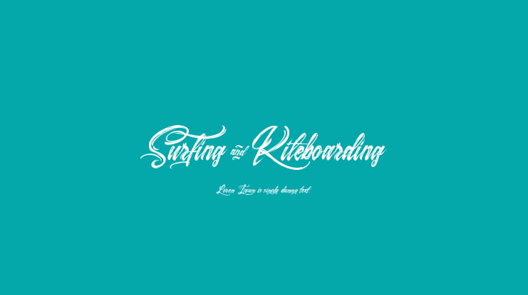 Surfing & Kiteboarding Font