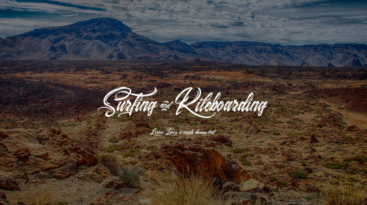 Surfing & Kiteboarding Font