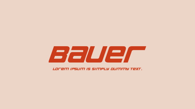Bauer Font