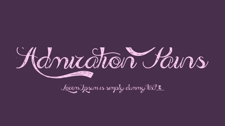 Admiration Pains Font