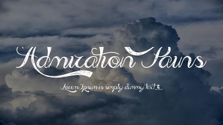 Admiration Pains Font