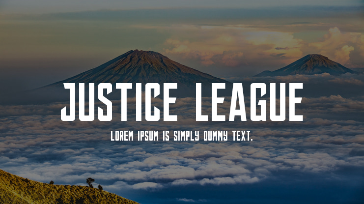 JUSTICE LEAGUE Font