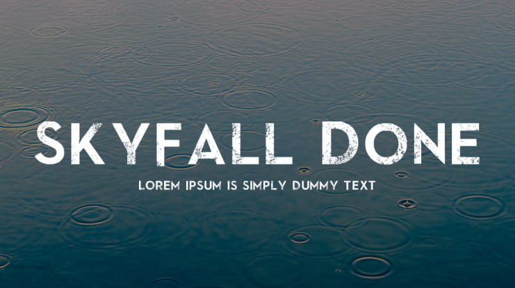 SkyFall Done Font