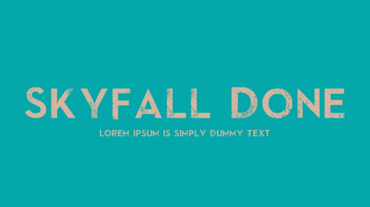 SkyFall Done Font
