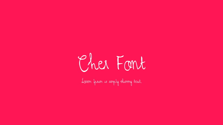 Cher Font