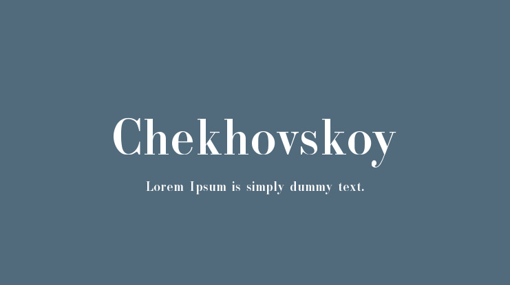 Chekhovskoy Font
