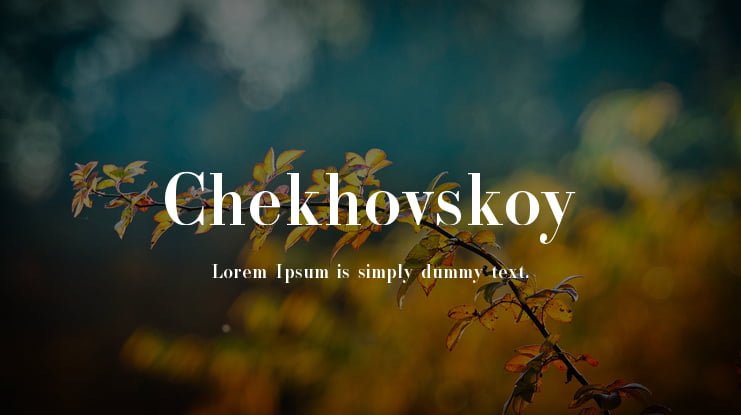 Chekhovskoy Font