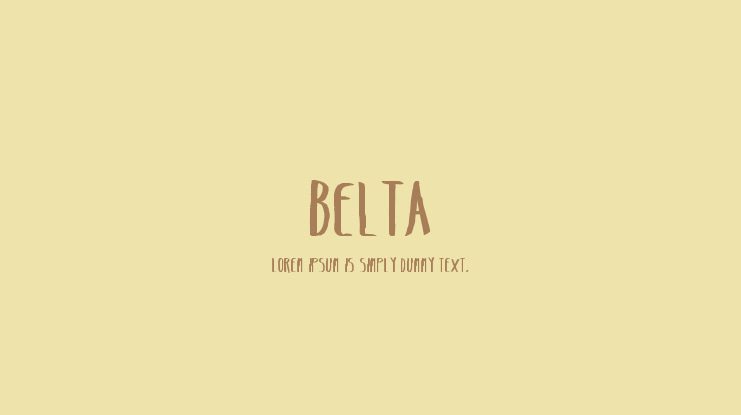 Belta Font