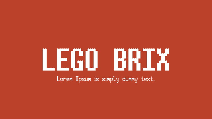 LEGO BRIX Font