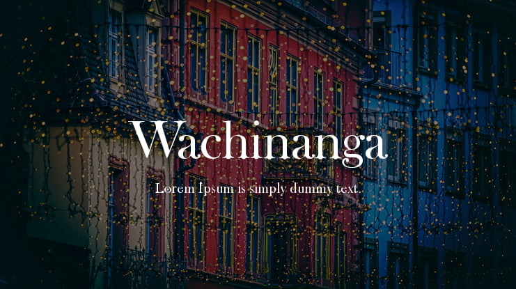 Wachinanga Font