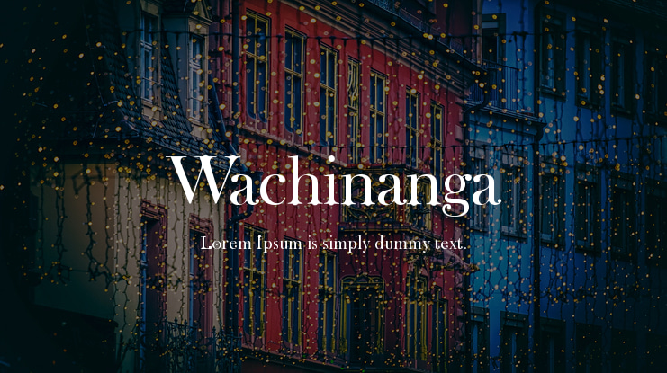 Wachinanga Font