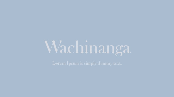 Wachinanga Font