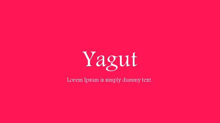 Yagut Font