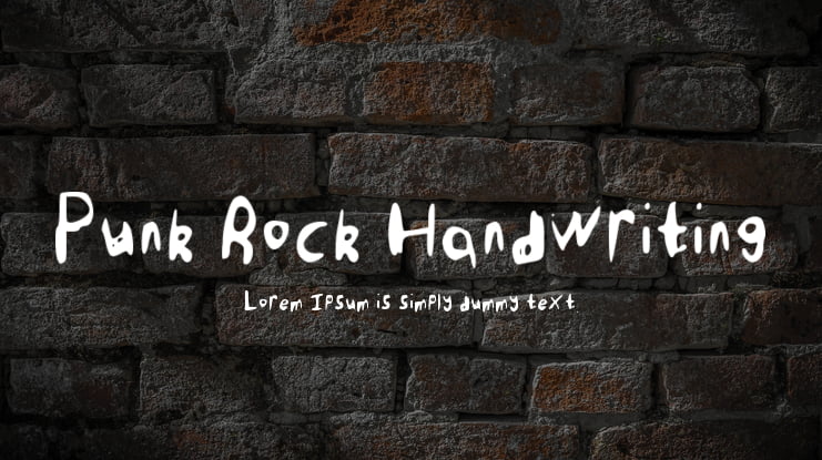 Punk Rock Handwriting Font