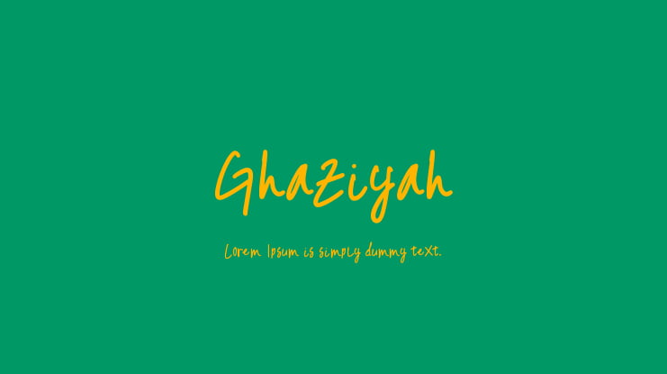 Ghaziyah Font