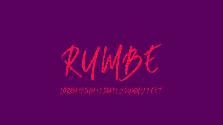 RUMBE Font