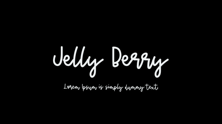 Jelly Berry Font