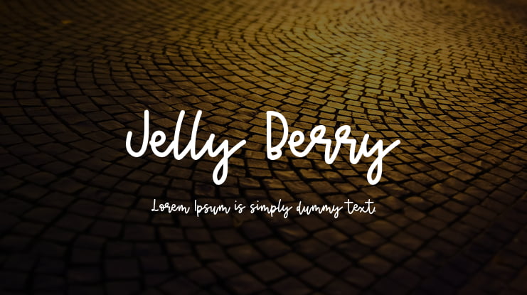 Jelly Berry Font