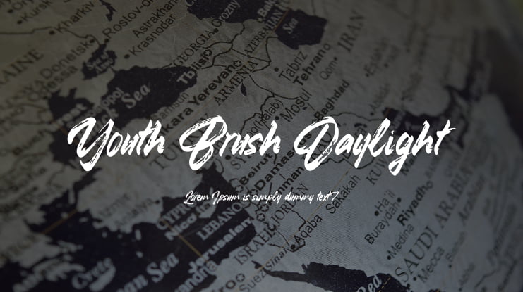 Youth Brush Daylight Font