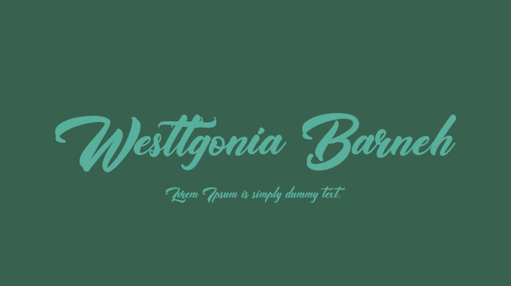 Westtgonia Barneh Font