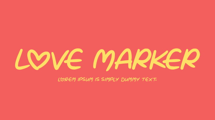 Love Marker Font Family