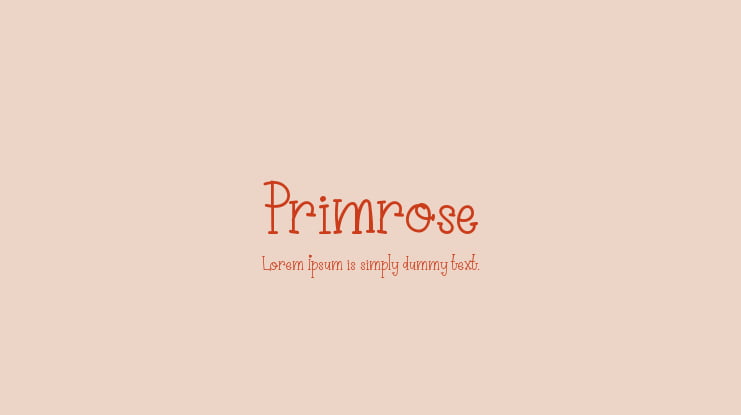 Primrose Font