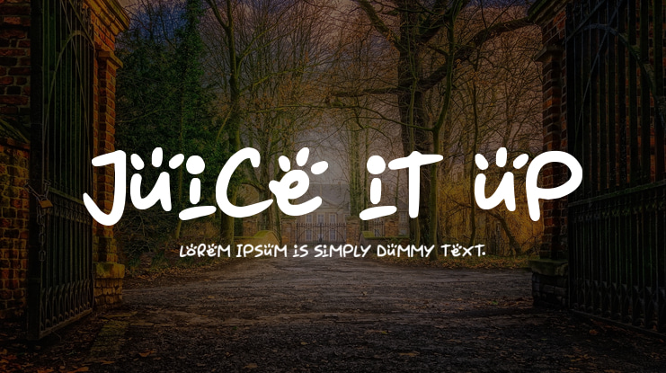 Juice it up Font Family