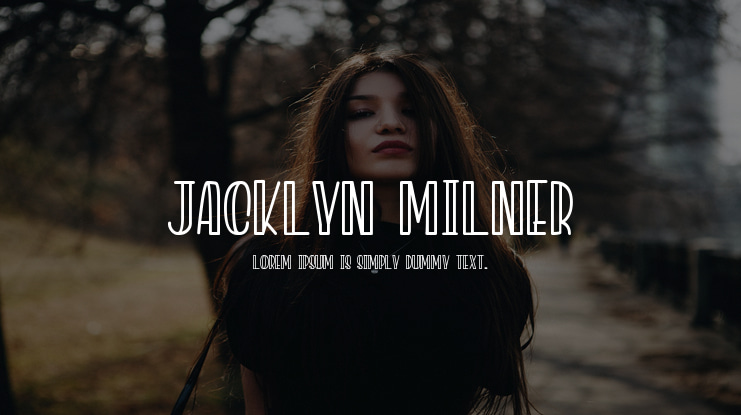 Jacklyn Milner Font