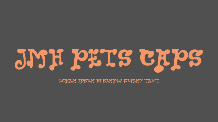 JMH PETS CAPS Font