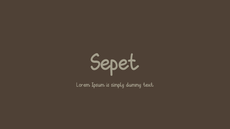 Sepet Font