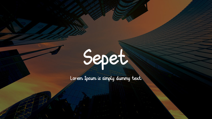 Sepet Font