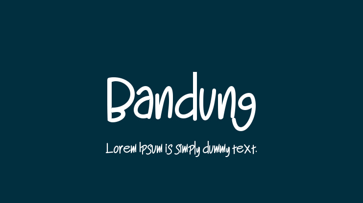 Bandung Font