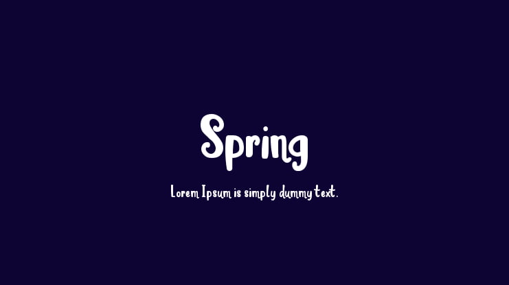 Spring Font