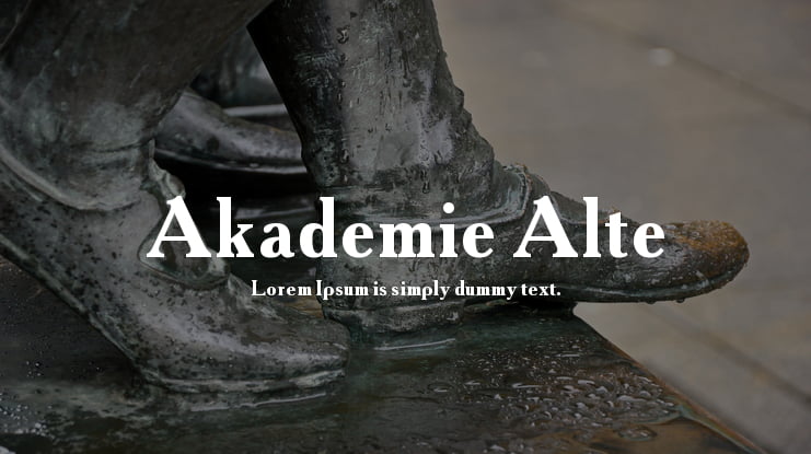 Akademie Alte Font