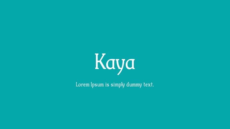 Kaya Font