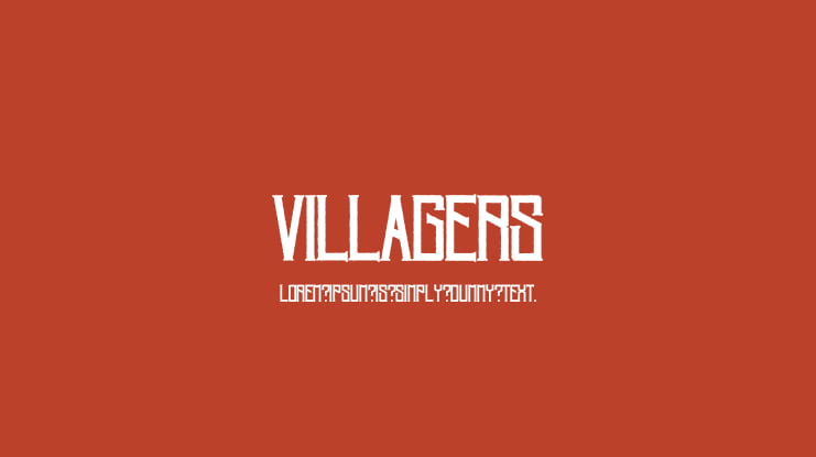 Villagers Font