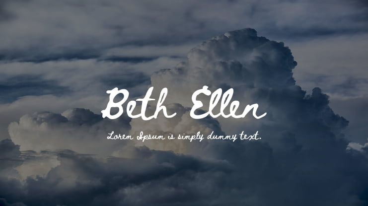 Beth Ellen Font Family