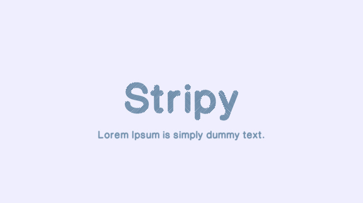 Stripy Font