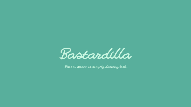 Bastardilla Font