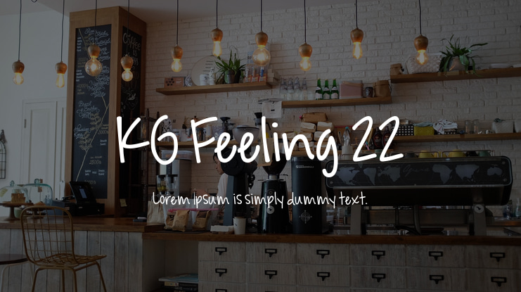 KG Feeling 22 Font