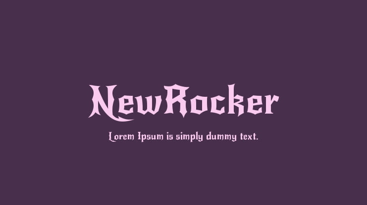 NewRocker Font